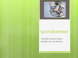 Spondilolistese - Learning