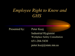 Employee Right to Know