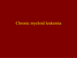 Chronic myeloid leukemia