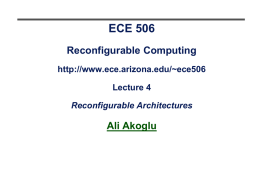ECE506 Week 1 - University of Arizona