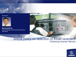 Airbus policy on selection of thrust reversers