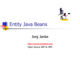 Entity Java Beans - DocJava HomePage