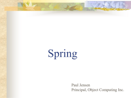 Spring - Object Computing, Inc. | An Open Solutions Company