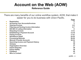 Web Invoices - Union Pacific Railroad