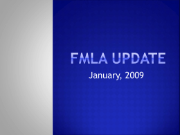 FMLA Update - Pennsylvania State University