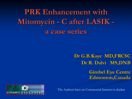 PRK over LASIK – a case series