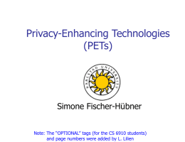 Privacy in Mobile Internet - Western Michigan University