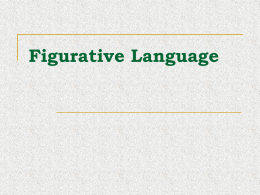Figurative Language - Saint Xavier University