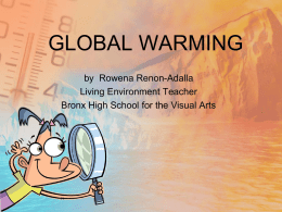 GLOBAL WARMING - Teachers TryScience