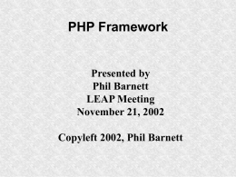 PHP Framework