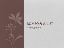 Romeo & Juliet - Newark Catholic High School