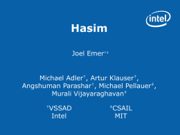 HAsim: Hardware Asim