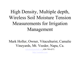 High Density, Multiple depth, Wireless Soil Moisture