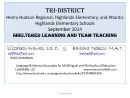 Tri-District Henry Hudson Regional, Highlands Elementary
