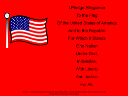 PowerPoint Pledge of Allegiance