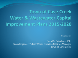 Town of Cave Creek Water & Wastewater Capital Improvement