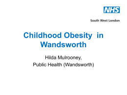 Childhood Obesity in Wandsworth