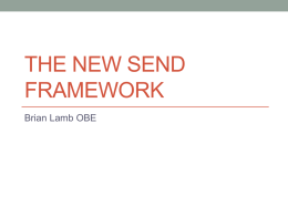 The New SEND Framework