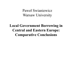 Paweł Swianiewicz Warsaw University