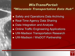 WisTransPortal System Interconnect