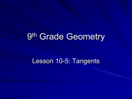 9th Grade Geometry