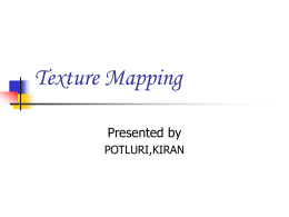 Texture Mapping - Home
