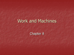 Work and Machines - DAWG SCIENCE