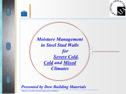 2003 AIA Seminar Steel Stud Walls