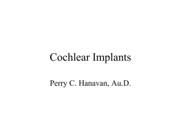 Cochlear Implants - Augustana College
