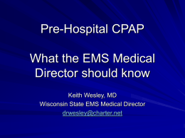 CPAP for Medical Directors