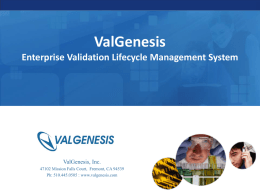 Presentation - ValGenesis Inc
