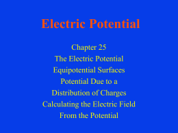 Lecture 6 : Potential