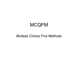 MCQFM - CETIS Wiki