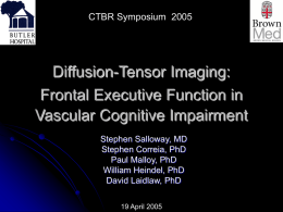 Diffusion-tensor imaging in aging and dementia