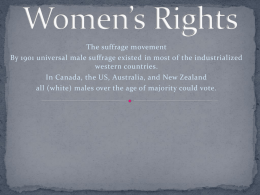 Women’s Rights - Greater Victoria School District