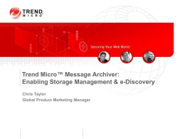 Trend Micro Message Archiver