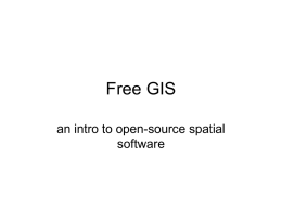Free GIS - San Luis Obispo GIS Users Group