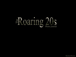 The Roaring 20’s - School District 67 Okanagan Skaha
