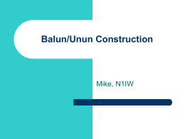 Balun Construction - YCCC