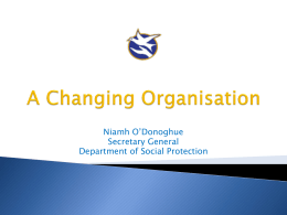 Changing an Organisation