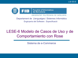 LESE-6 Modelo de Casos de Uso y de Comportamiento con Rose