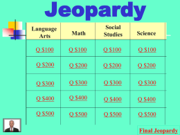 Jeopardy - Mac OS X Server