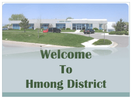 Welcome To Hmong District