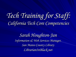 Cultivating Tech-Savvy Library Staff: Tech Competencies