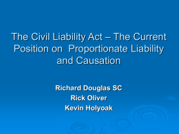 CLAIMS FOR CONSEQUENTIAL PECUNIARY LOSS