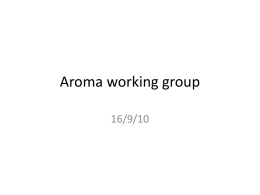 Aroma working group