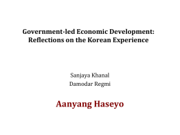 Government-led Economic Development: Reflections on the
