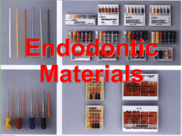 Endodontic materials