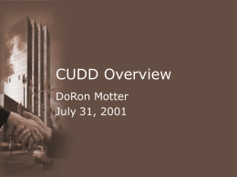 CUDD Overview - University of Michigan
