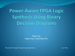 Power-Aware FPGA Logic Synthesis Using Binary Decision